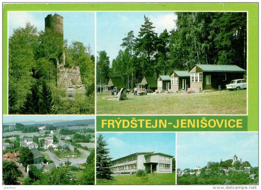 Frydštejn - Jenišovice - Jablonec na Nisou - Czechoslovakia - Czech - used 1991 - JH Postcards