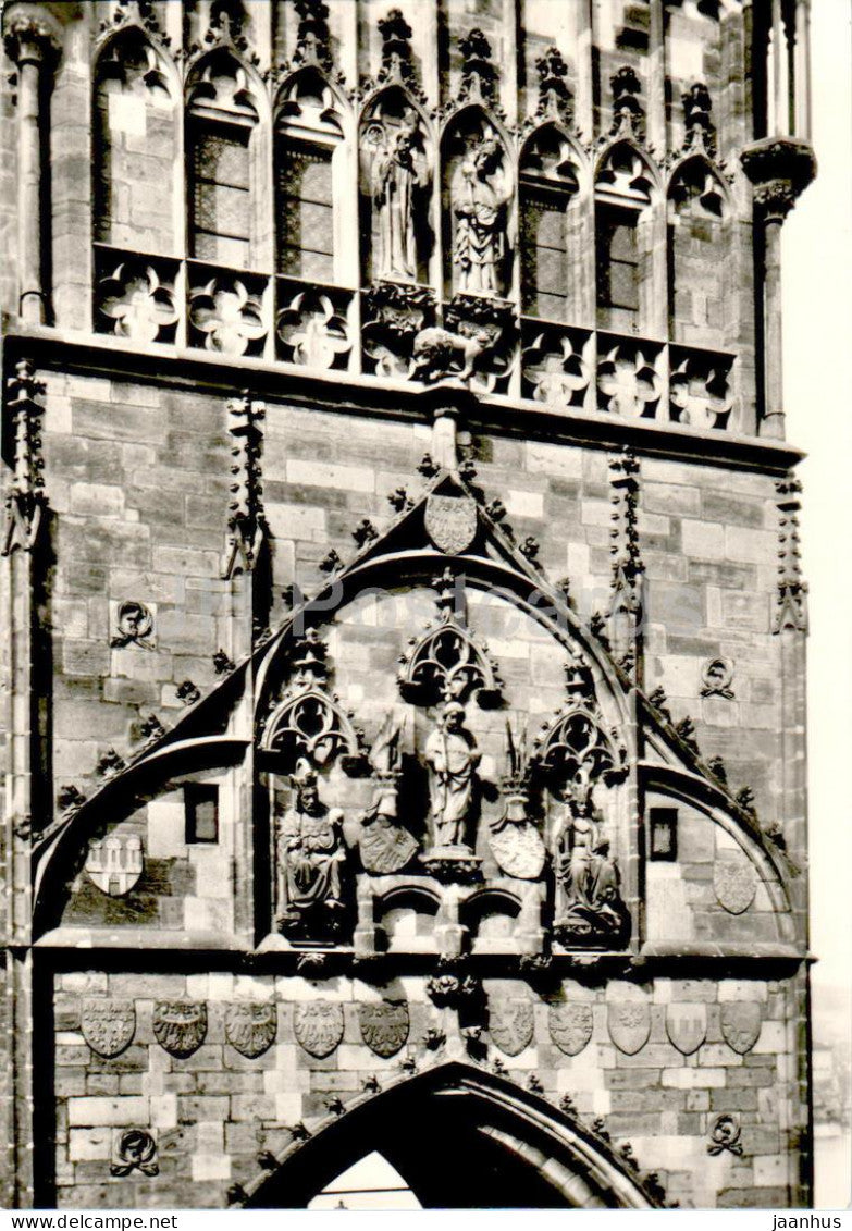 Praha - Prague - Karluv most - Charles bridge - ornaments on the bridge - Czech Republic - Czechoslovakia - unused - JH Postcards