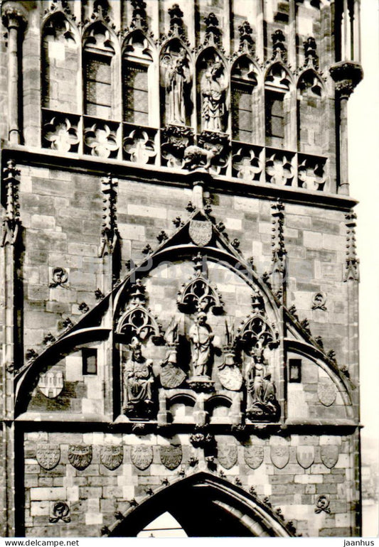 Praha - Prague - Karluv most - Charles bridge - ornaments on the bridge - Czech Republic - Czechoslovakia - unused - JH Postcards