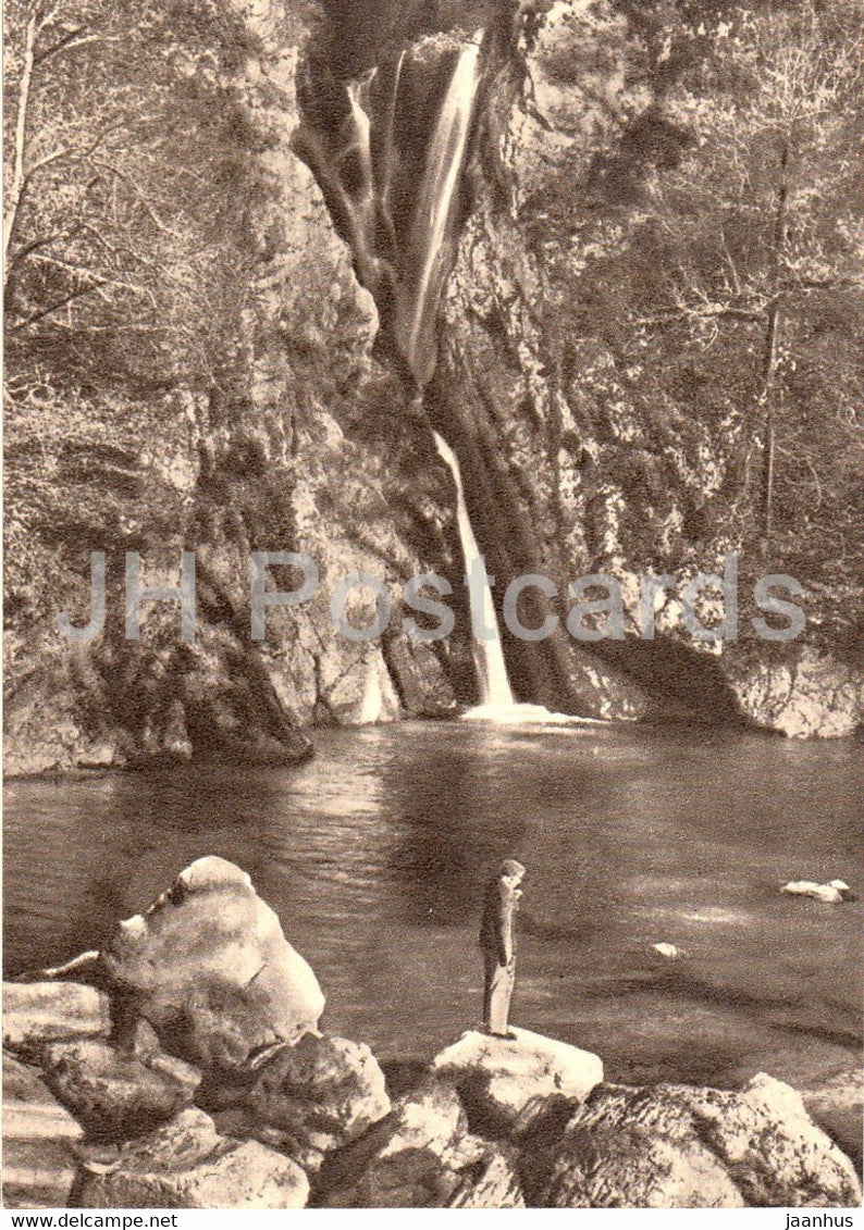 Sochi - Agursky waterfall - 1958 - Russia USSR - unused - JH Postcards