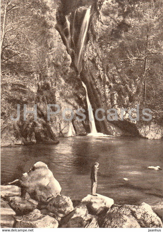 Sochi - Agursky waterfall - 1958 - Russia USSR - unused - JH Postcards