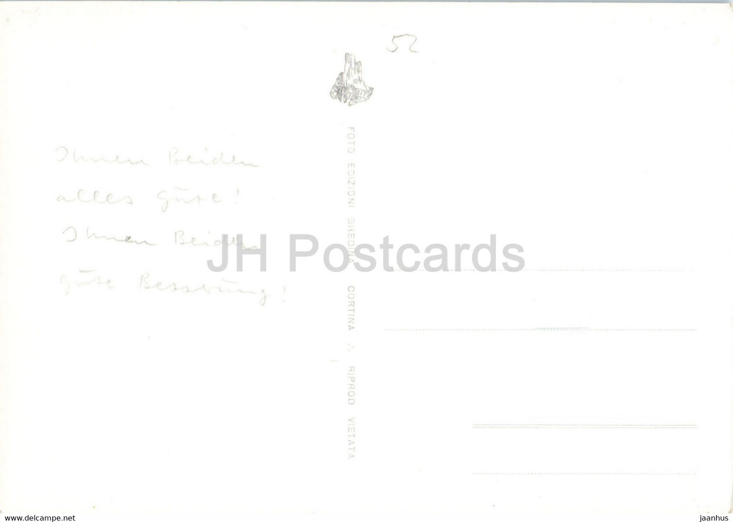 Rif Gardeccia verso Ombretta e C dell Uomo - old postcard - Italy - unused