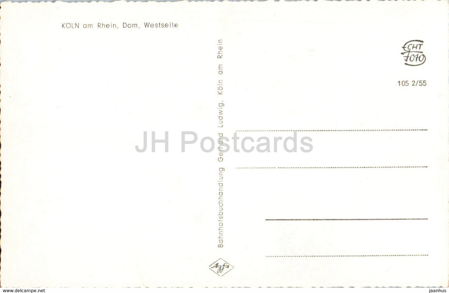 Koln am Rhein - Cologne - Dom Westseite - cathédrale - Allemagne - inutilisé