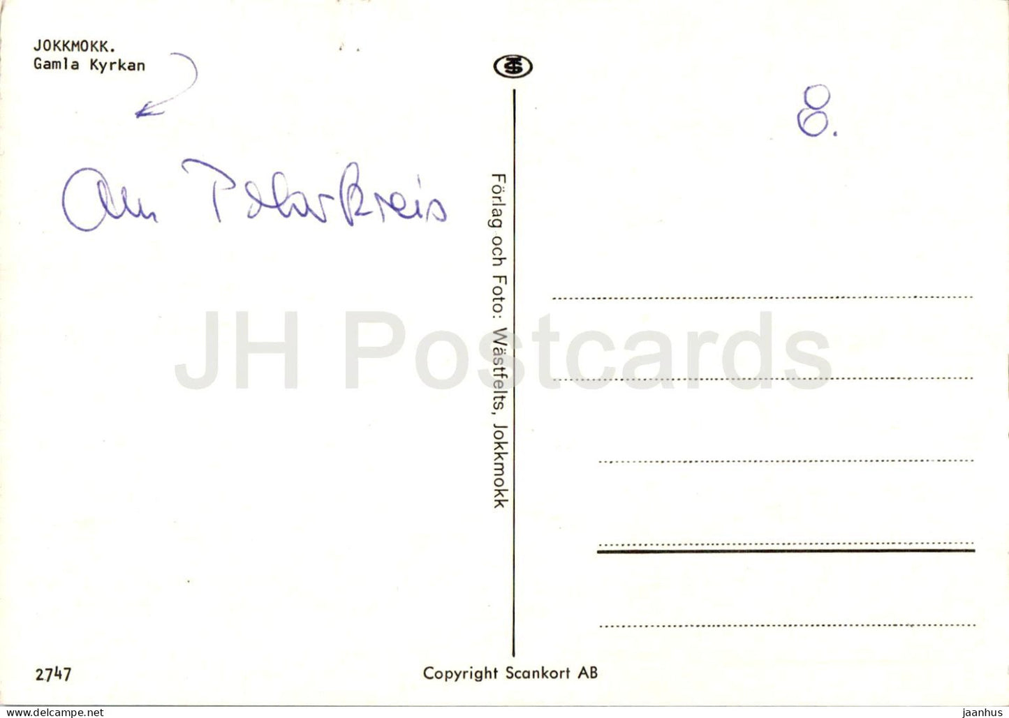 Jokkmokk - Gamla Kyrkan - église - 2747 - Suède - utilisé 