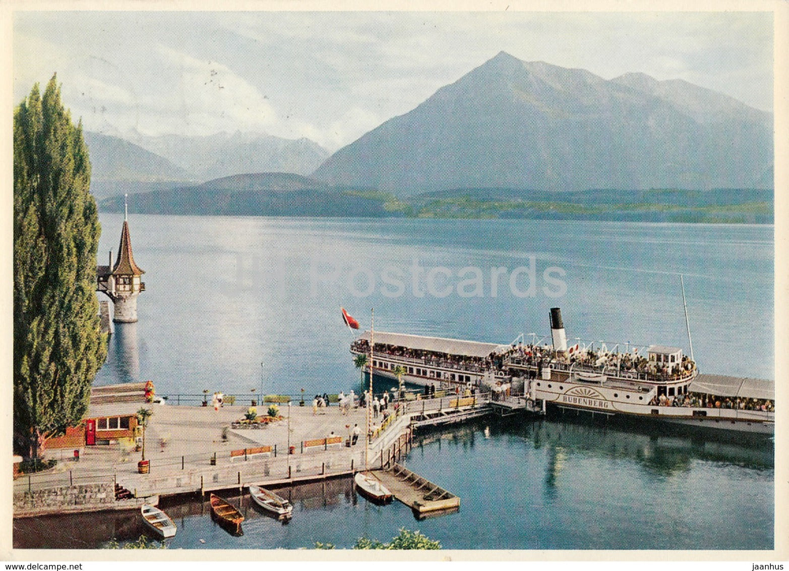 DS Bubenberg auf dem Thunersee - steamer - passenger ship - 1967 - Switzerland - unused - JH Postcards