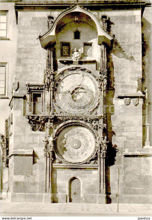 Praha - Prague - Staromestsky orloj - Old Town Astronomical Clock - Czech Republic - Czechoslovakia - unused - JH Postcards