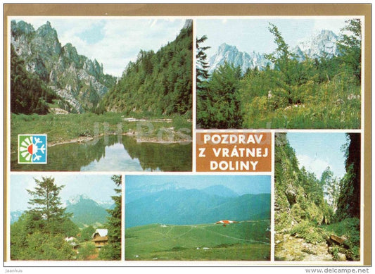 Tiesnavy - Velky Rozsutec - Mala Fatra - Little Fatra - Czechoslovakia - Slovakia - used 1988 - JH Postcards