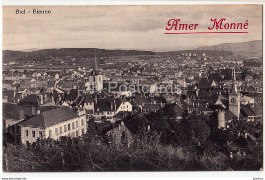 Biel - Bienne - Amer Monne - 227 - old postcard - Switzerland - used - JH Postcards