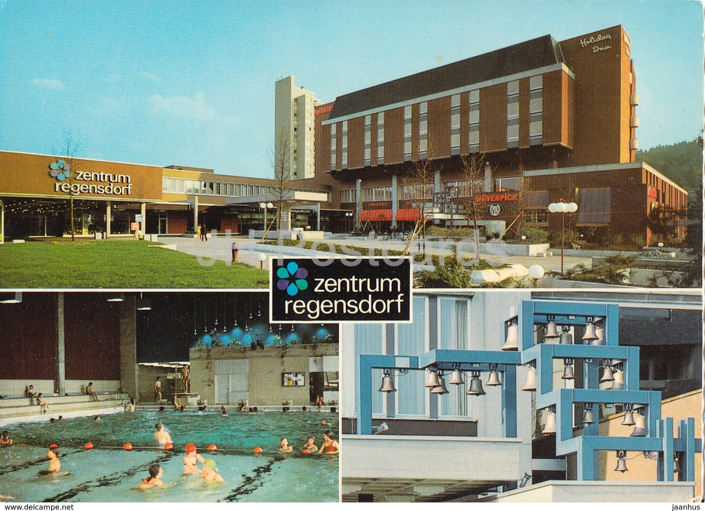 Zentrum Regensdorf - pool - bells - Switzerland - unused - JH Postcards