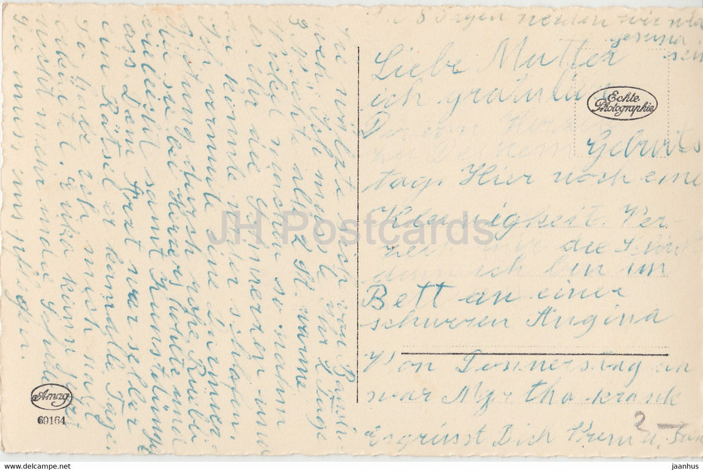 Carte de vœux d'anniversaire - Die Besten Wunsche zum Geburtstag - fleurs - Amag 69164 - carte postale ancienne - Allemagne - utilisée