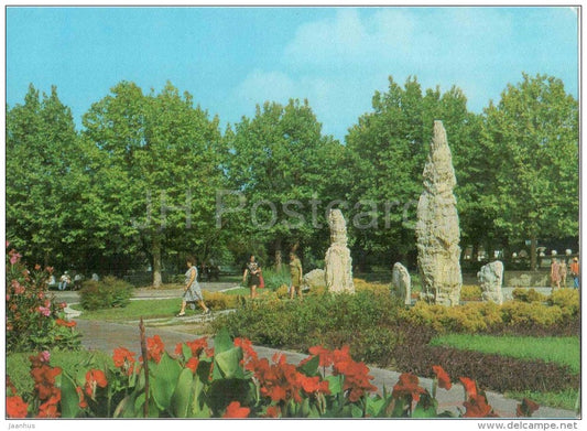 Square with stalacmites - Sochi - postal stationery - 1979 - Russia USSR - unused - JH Postcards