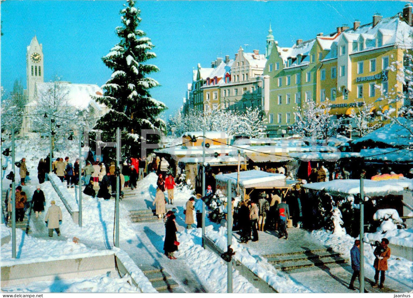 Christkindlmarkt de Schwabinger Kunstler auf der Munchener Freiheit - 1986 - Germany - used