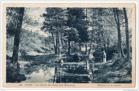 les Bords du Jolan aux Malavaux - 125 - Edges of Jolan to Malavaux - Vichy - Allier - France - unused - JH Postcards
