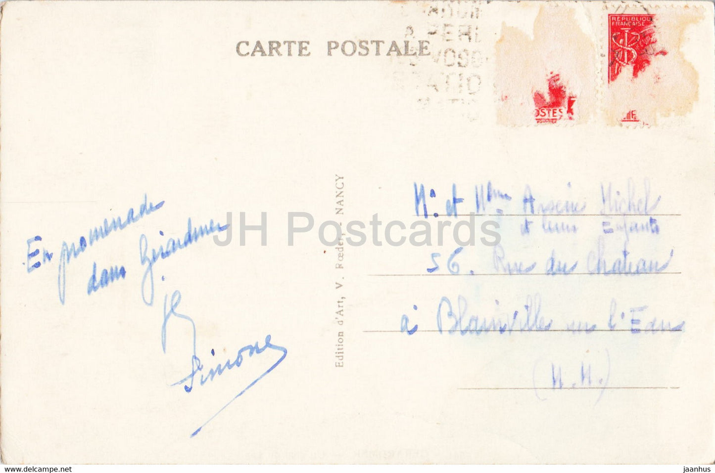 Gerardmer - Un Coin du Lac - 541 - old postcard - France - used