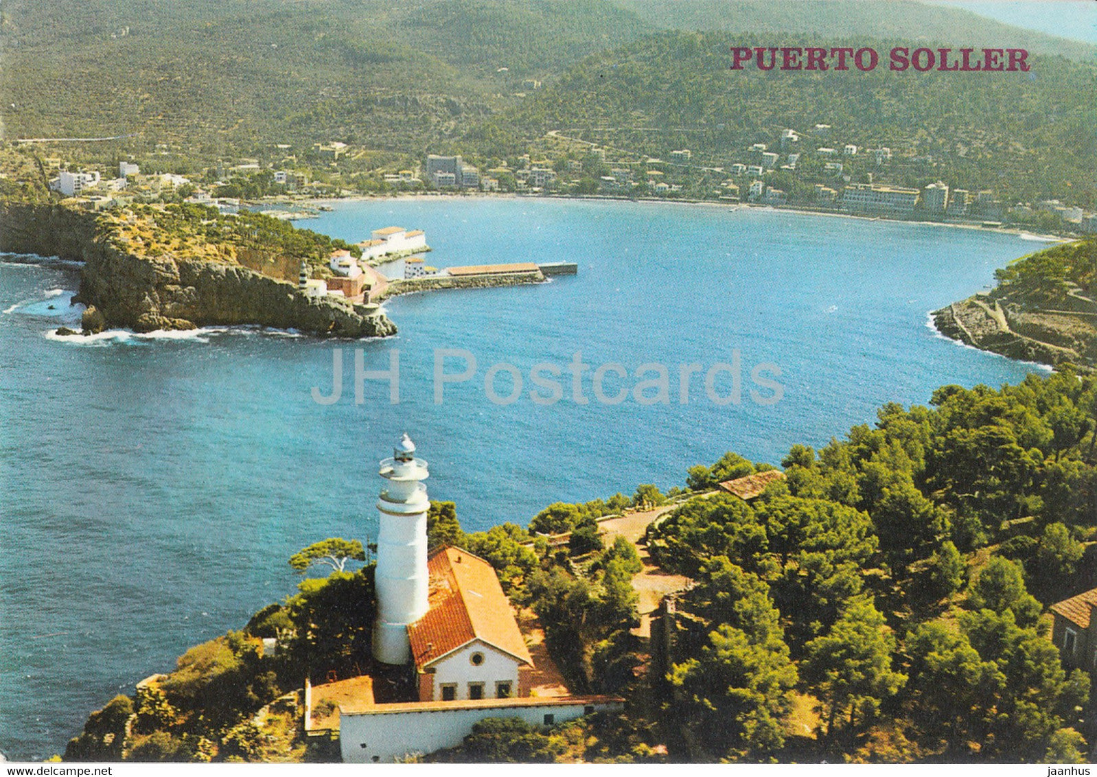 Puerto Soller - Mallorca - Vista Partial - Partial View - lighthouse - 350 - 1980 -  Spain - used - JH Postcards