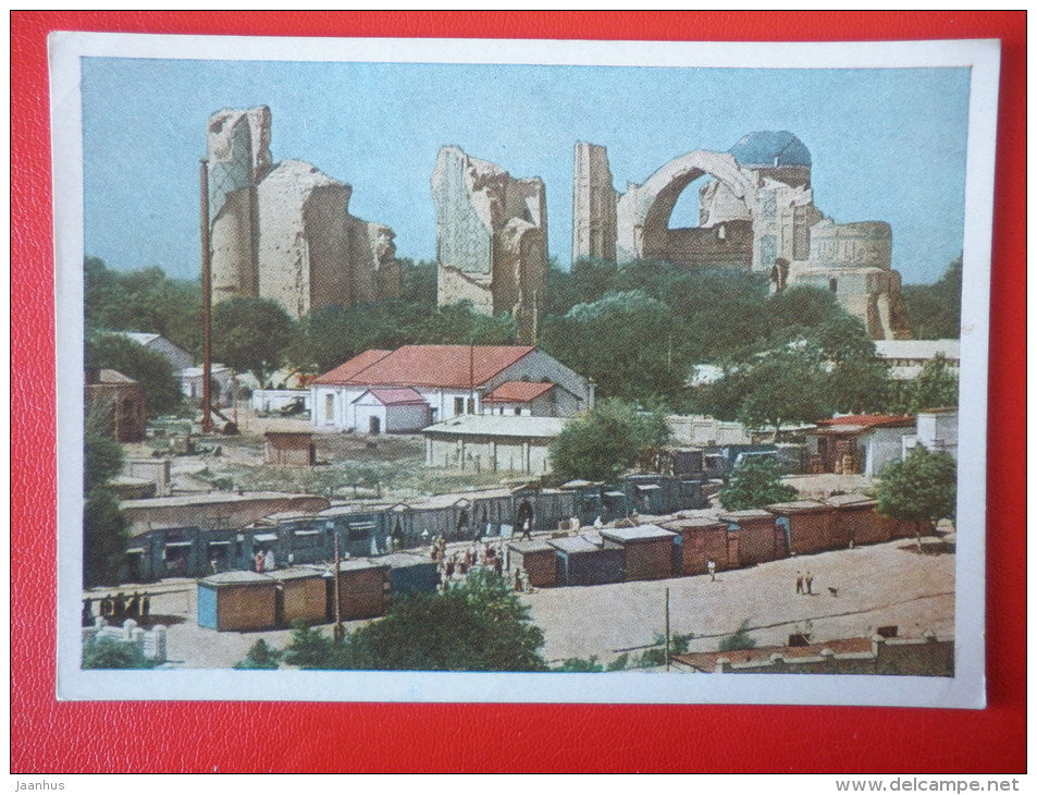 Bibi-khanym Mosque - Samarkand - 1957 - Uzbekistan USSR - used - JH Postcards
