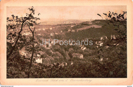 Eisenach - Blick von d Eisenacherburg - old postcard - Germany - unused - JH Postcards