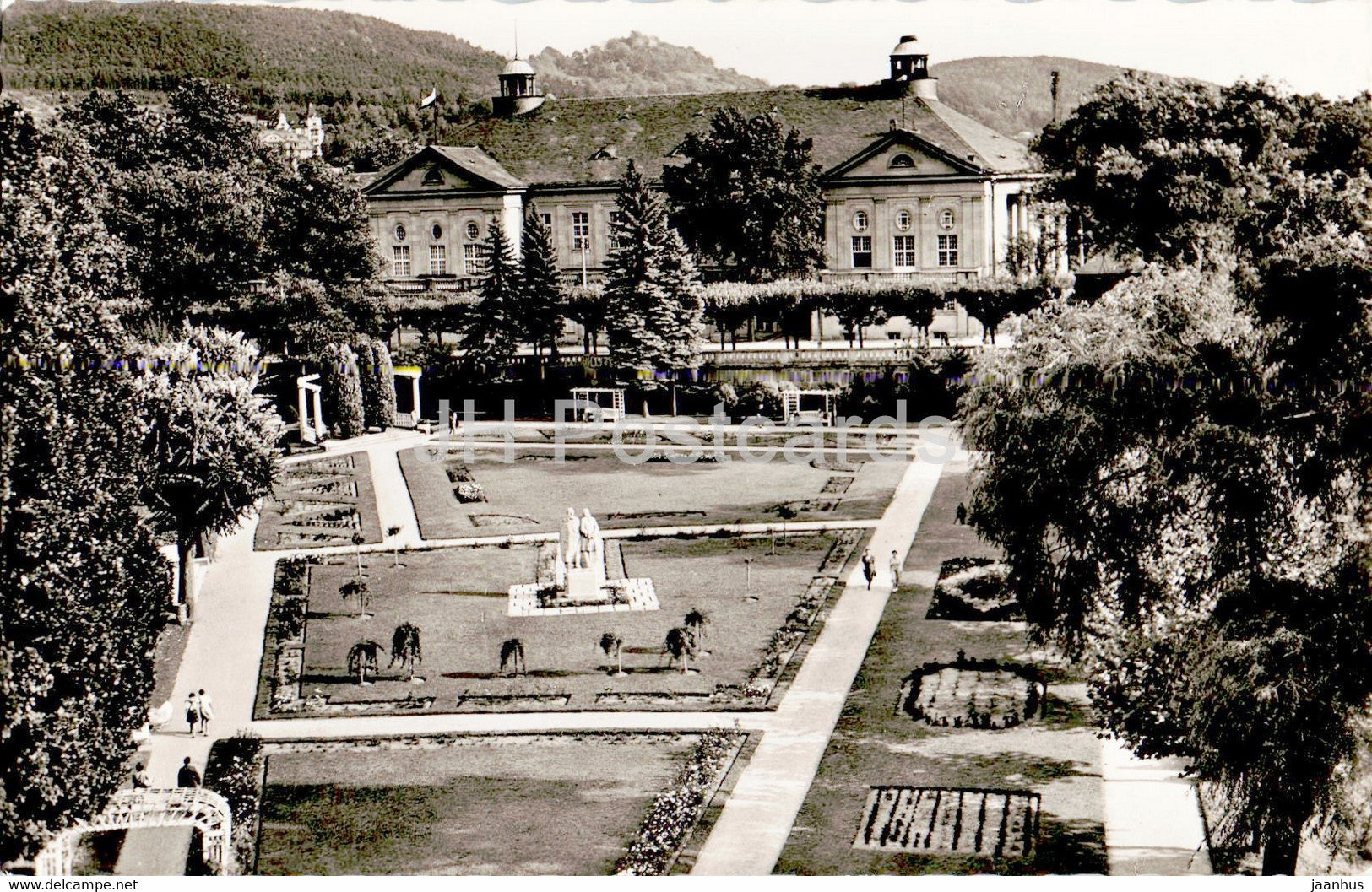 Bad Kissingen - Rosengarten - old postcard - 1956 - Germany - used - JH Postcards