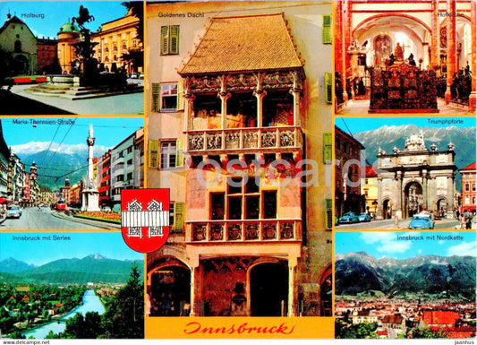 Alpenstadt Innsbruck - multiview - 242 - Austria - used - JH Postcards