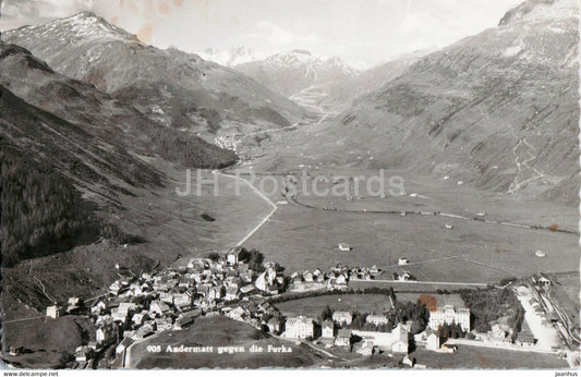 Andermatt gegen die Furka - 905 - Feldpost - military mail - old postcard - Switzerland - used - JH Postcards