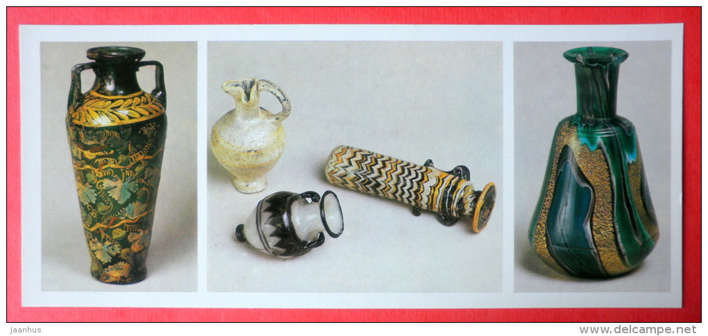 amphora fom Alexandria , I century BC from Panticapaeum - Ancient cities of Crimea - 1984 - Ukraine USSR - unused - JH Postcards