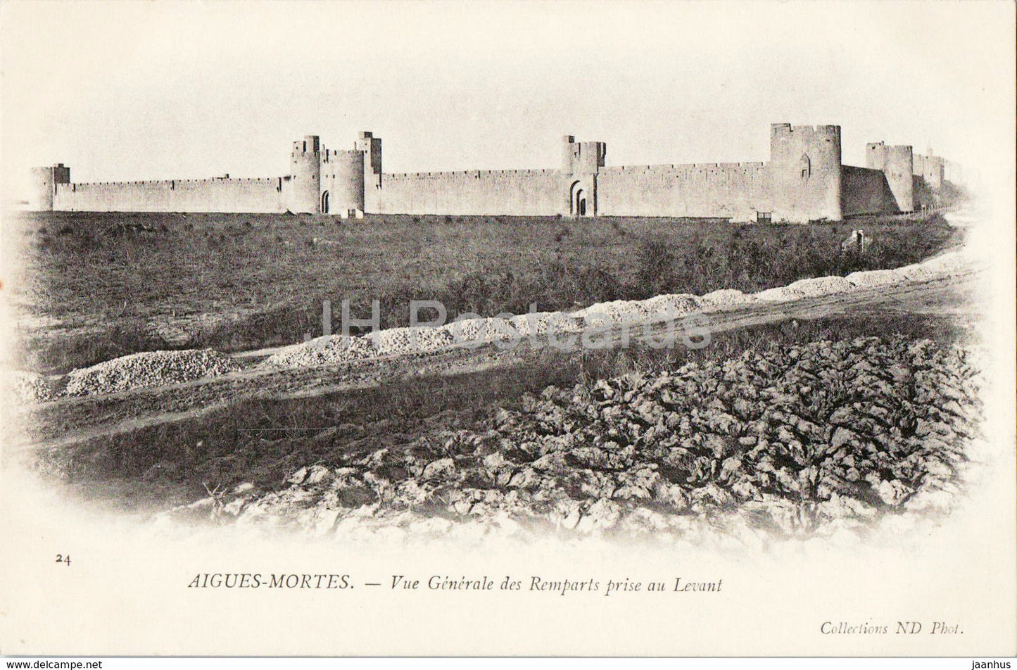 Aigues Mortes - Vue Generale des Remparts prise au Levant - 24 - old postcard - France - unused - JH Postcards