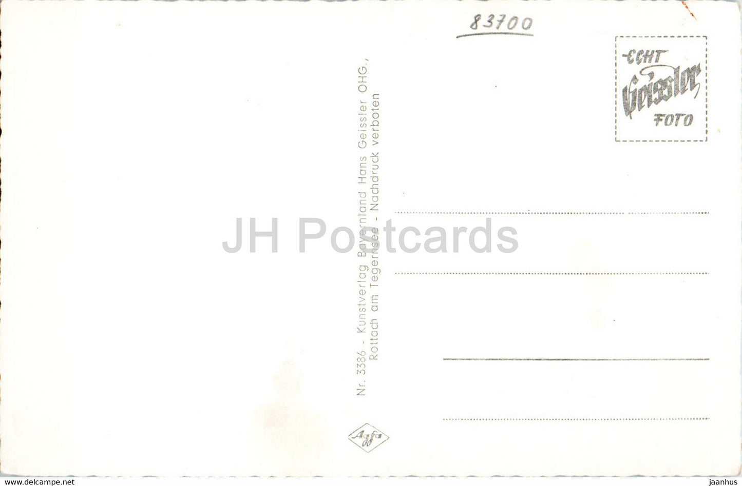 Rottach Egern Ev Kirche - Wallberg - church - old postcard - Germany - unused