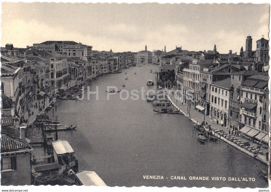 Venezia - Venice - Canal Grande visto dall'Alto - Grand Canal seen from above - old postcard - Italy - unused - JH Postcards