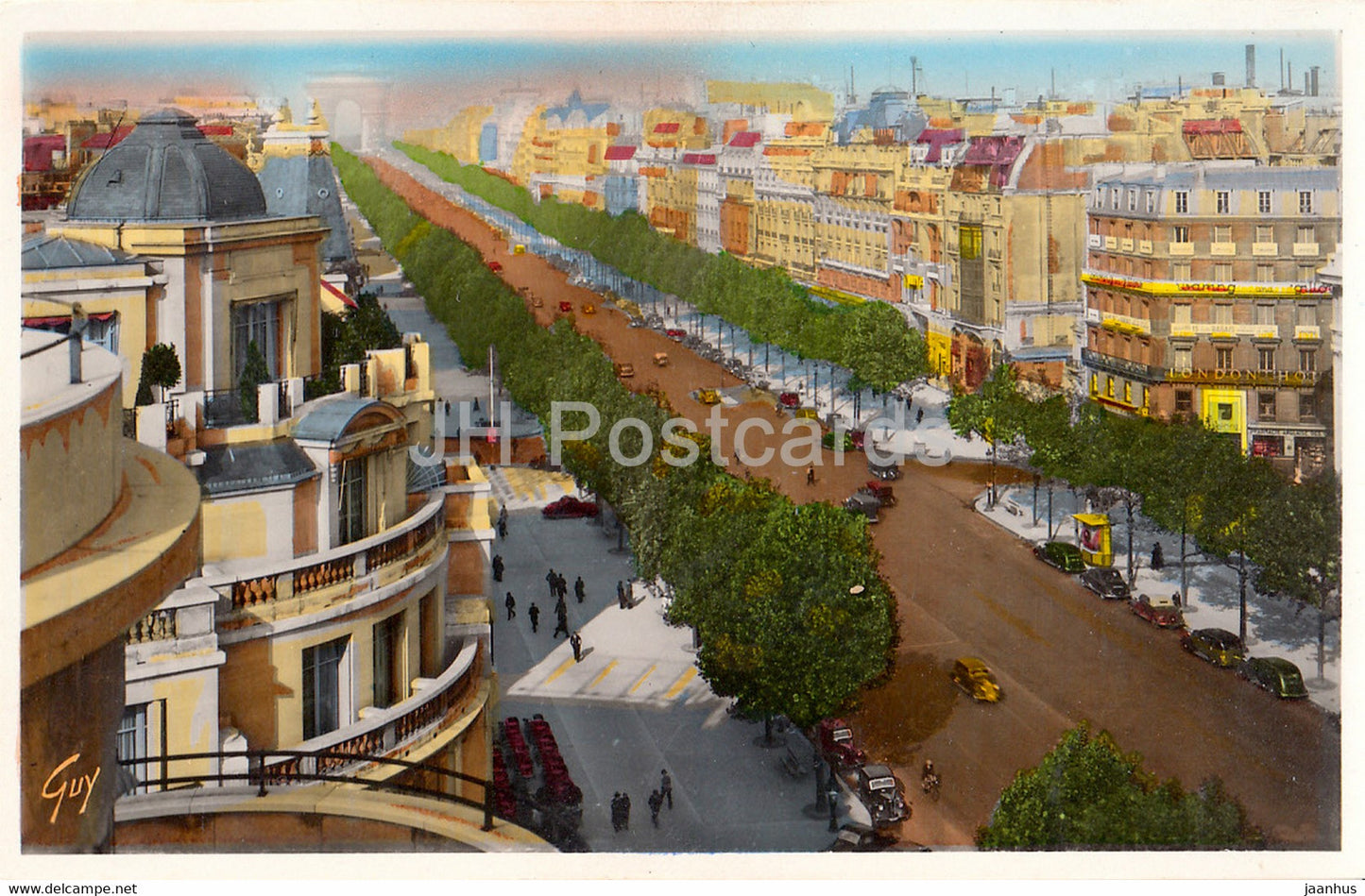 Paris Et Ses Merveilles - L'Avenue des Champs Elysees - 63 - old postcard - France - unused - JH Postcards