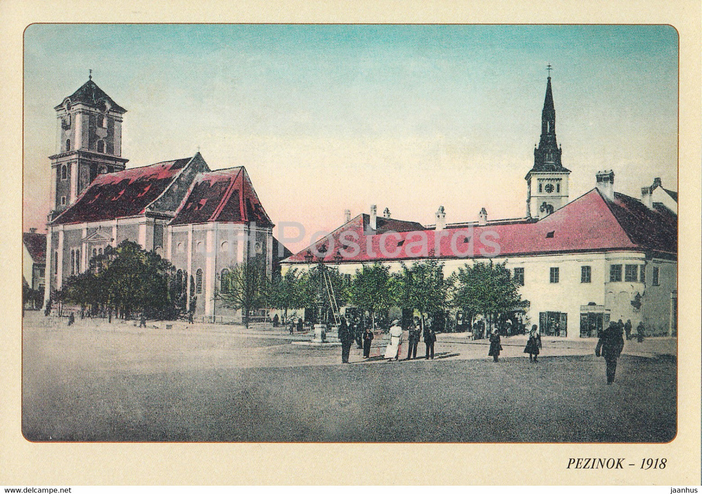 Pezinok 1918 - REPRODUCTION - 4 - 1998 - Slovakia - used - JH Postcards