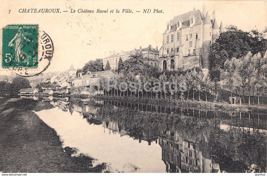 Chateauroux - Le Chateau et la Ville - castle - 7 - old postcard - 1910 - France - used - JH Postcards