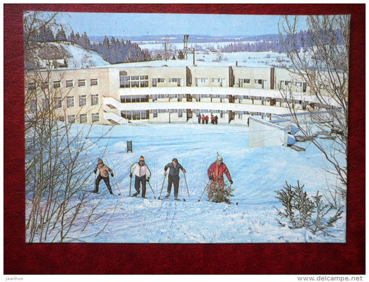 USSR National Team Training Center in Otepää - skiing - 1981 - Estonia USSR - used - JH Postcards