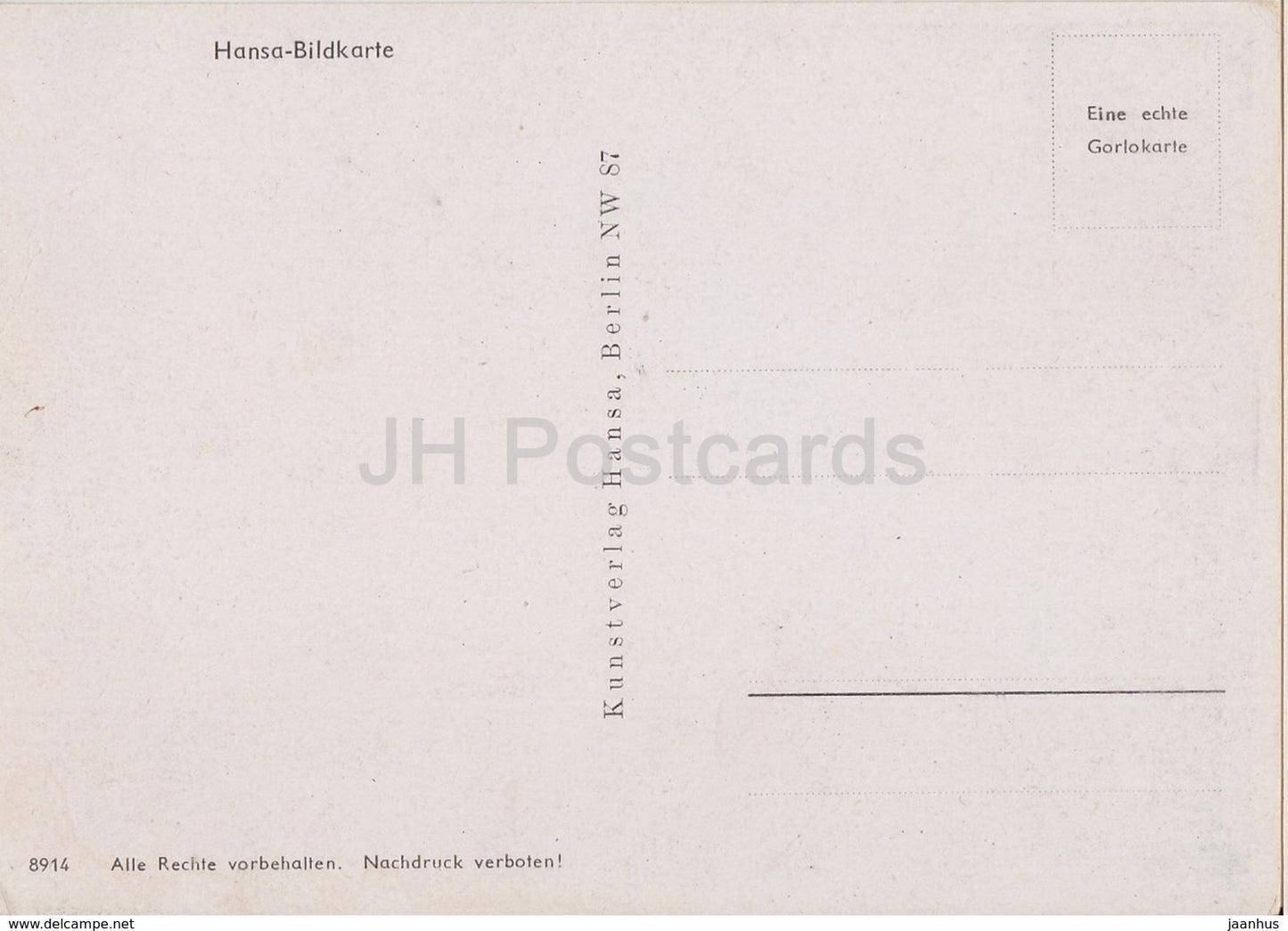 Das Matterhorn - E. Gorlo - illustration - Hansa Bildkarte - 8914 - Switzerland - unused