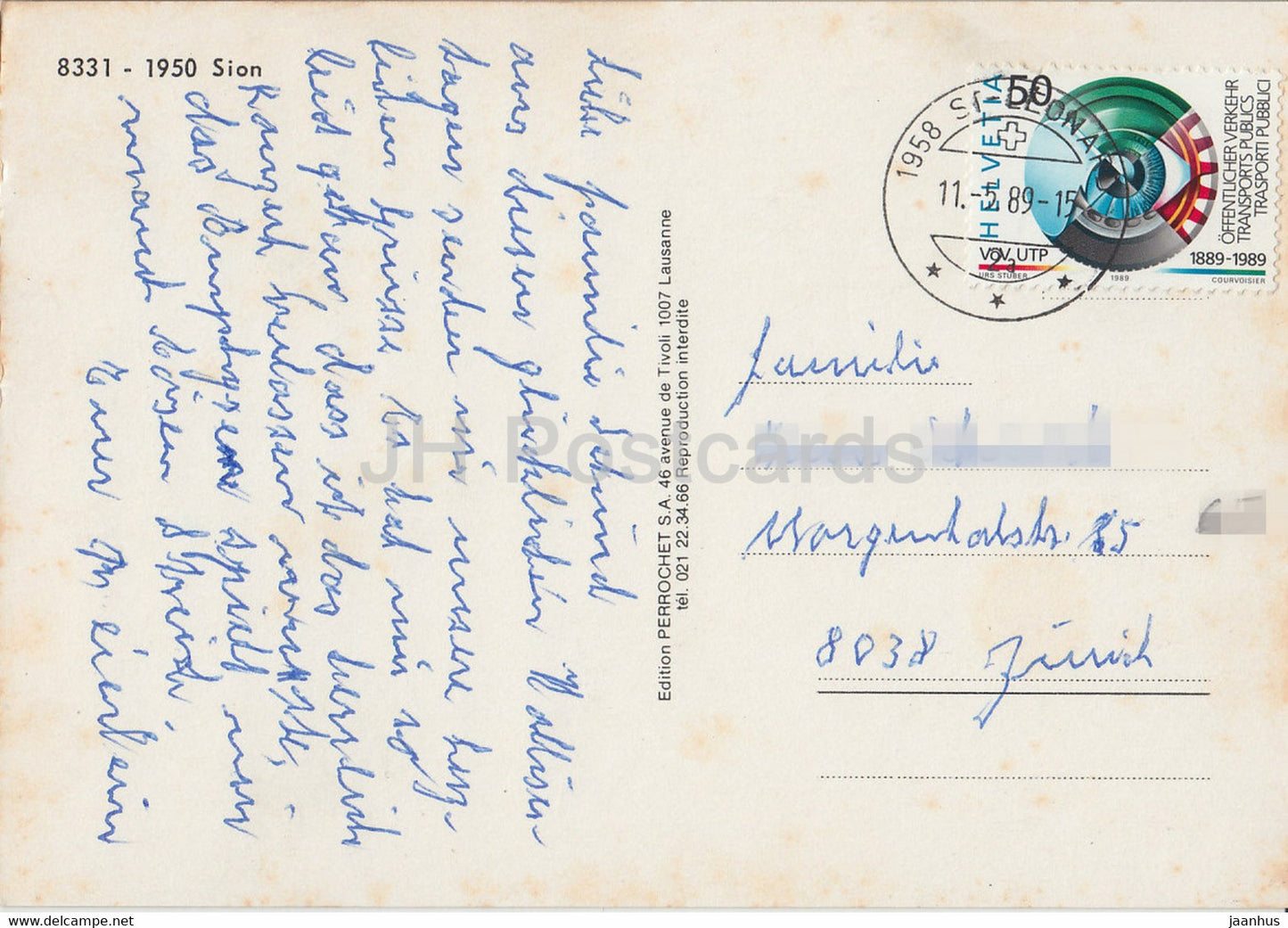 Sion - 8331 - 1989 - Suisse - occasion