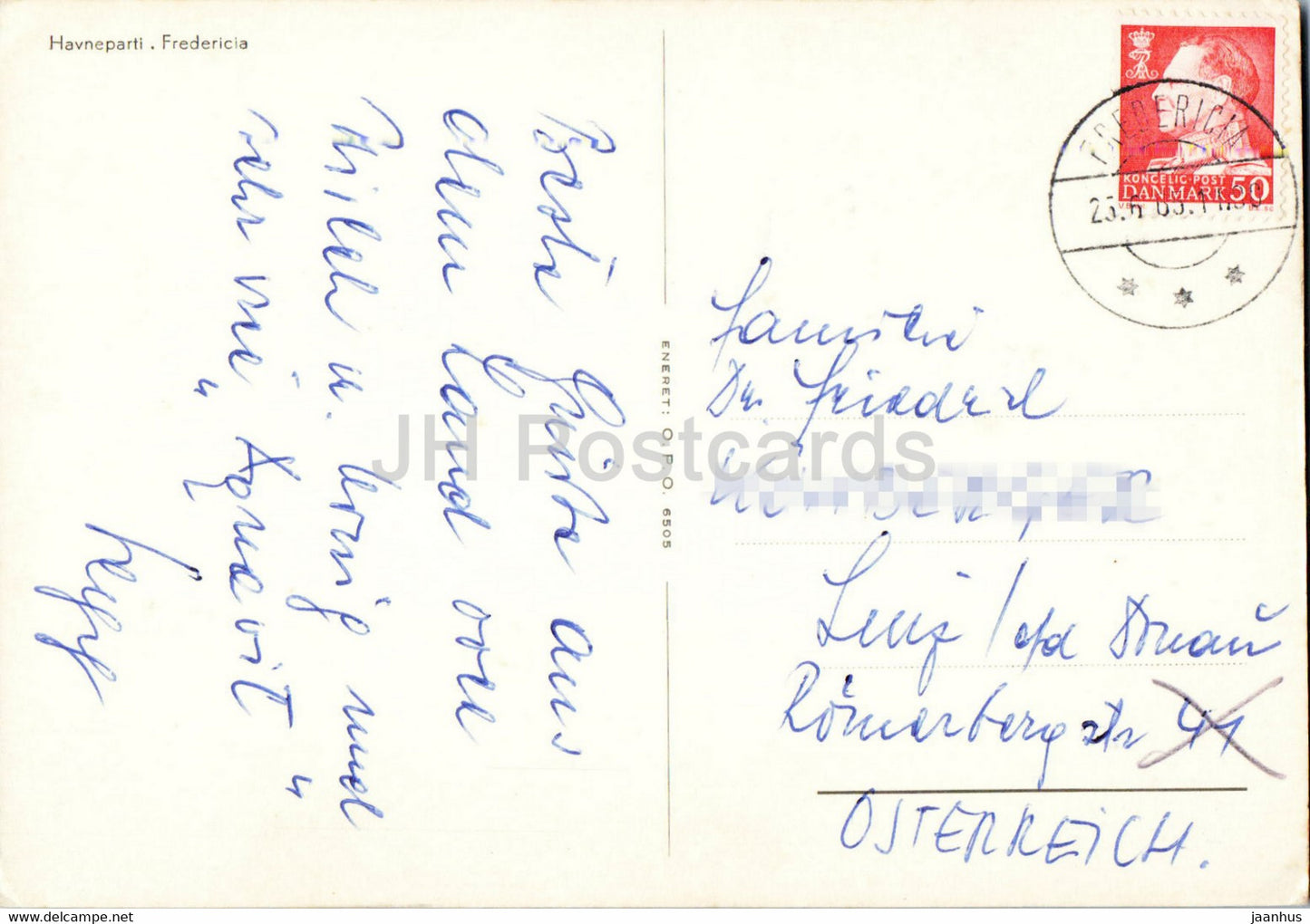 Fredericia - port - bateau - 1965 - Danemark - d'occasion