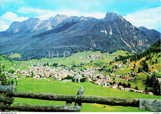 Moena 1184 m - Panorama e Gruppo dei Monzoni - Dolomiti Trentino - 1979 - Italy - used - JH Postcards