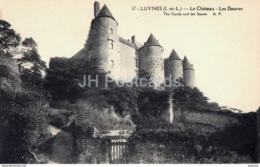 Luynes - Le Chateau - Les Douves - castle - 17 - old postcard - France - unused - JH Postcards