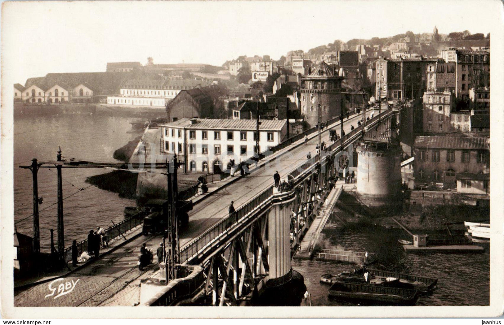 Brest - Pont National vers Recouvrance - bridge - 29 - old postcard - France - unused - JH Postcards