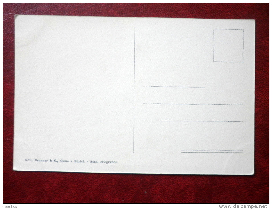 Giardino della Villa Serbelloni - Lago di Como - Bellagio - 299 - lake - palm trees - old postcard - Italy - unused - JH Postcards