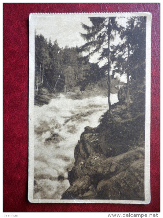 Imatra - river 1920s - Finland - unused - JH Postcards