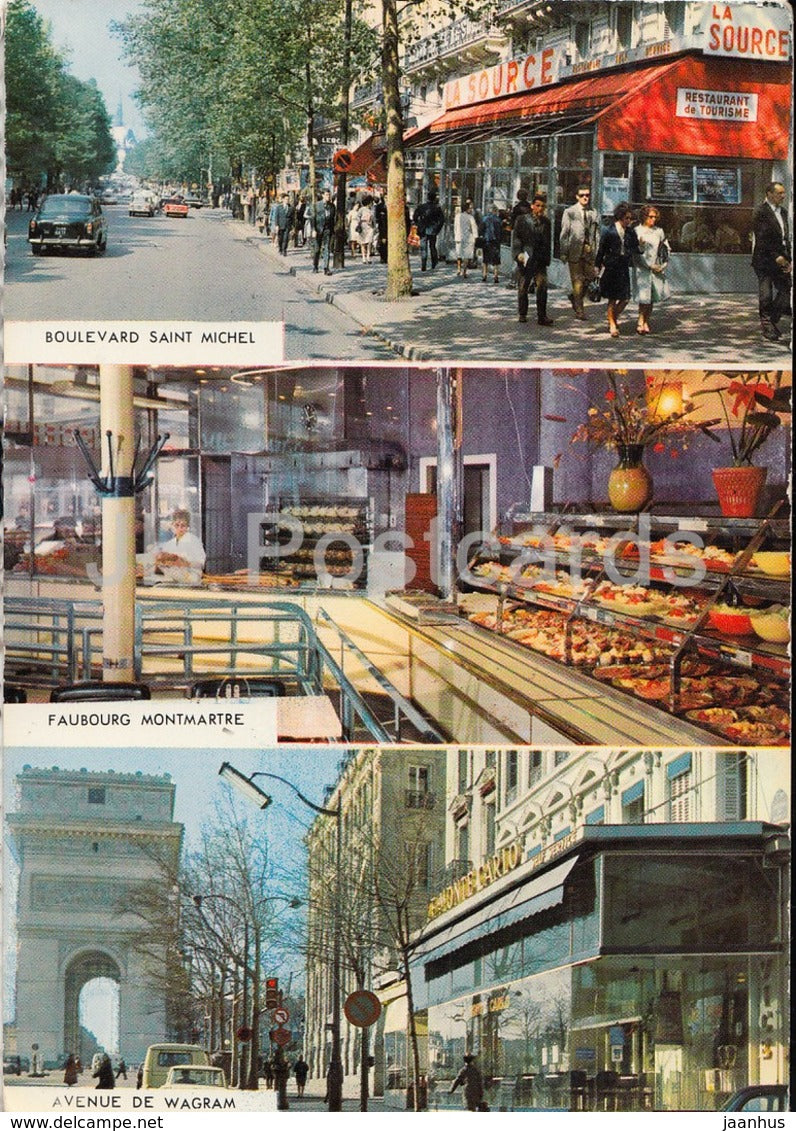 Paris - Restaurants de Tourisme - La Source - Le Montmartre - Le Monte-Carlo - France - unused - JH Postcards