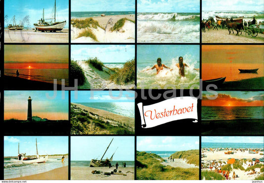 Vesterhavet - The North Sea - Die Nordsee - mutiview - 149 - 1992 - Denmark - used - JH Postcards