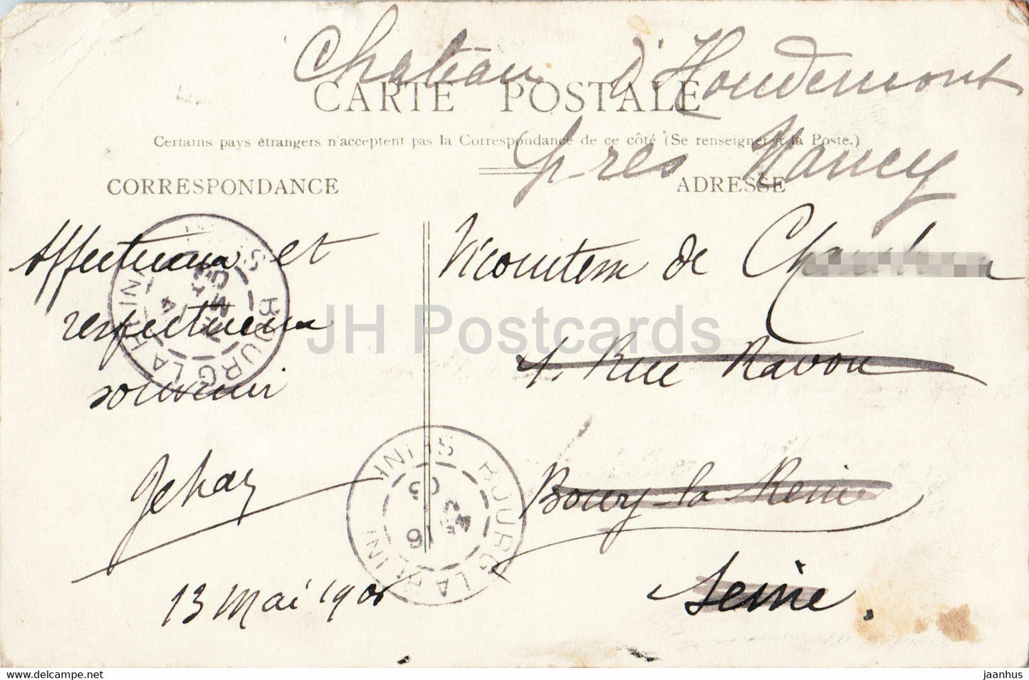 Beaulieu - Vue prise de Saint Jean - 87 - old postcard - 1906 - France - used