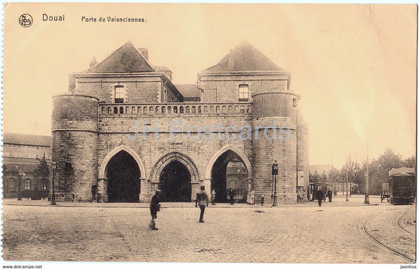 Douai - Porte de Valenciennes - old postcard - France - unused - JH Postcards