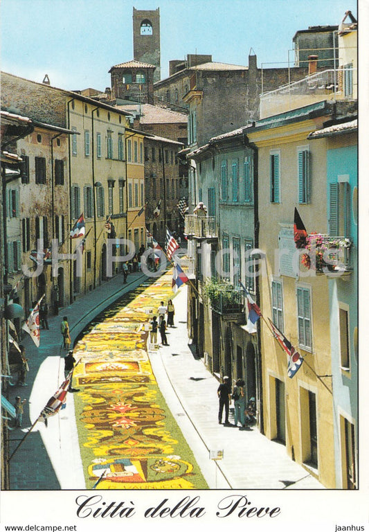 Citta della Pieve - Inforata in onore di San Luigi Gonzaga - Via Pietro Vannucci - 2001 - Italy - Italia - used - JH Postcards