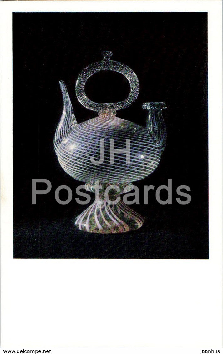 Cantil (communal drinking vessel) - Spanish Glass in Hermitage - Spanish art - 1970 - Russia USSR - unused - JH Postcards