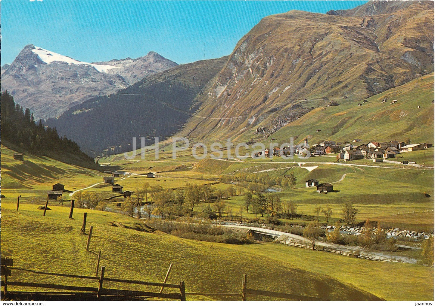 Nufenen 1569 m - San Bernardino Strasse N 13 mit Kirchalphorn - 5804 - Switzerland - unused - JH Postcards