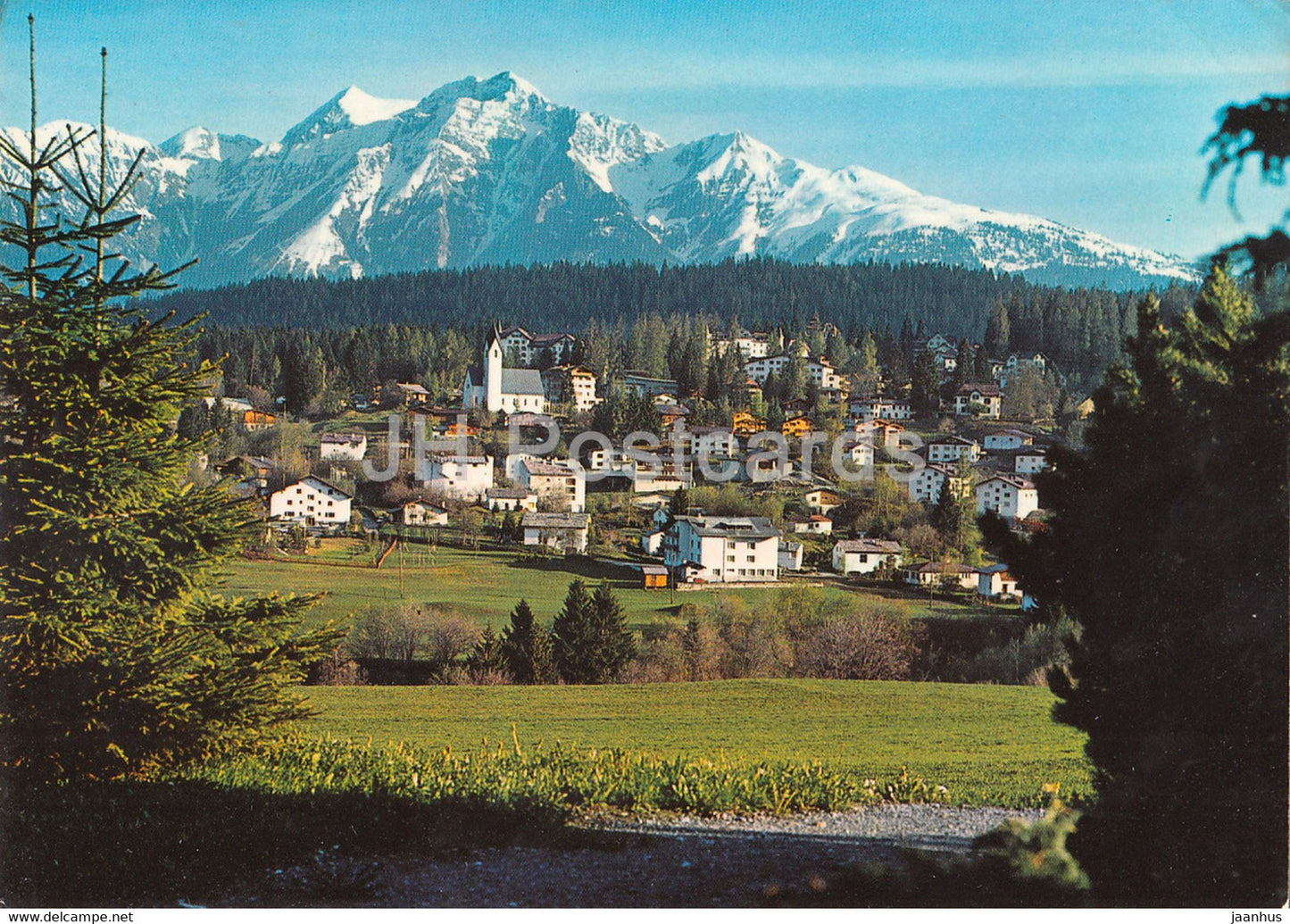 Flims Waldhaus mit Signina - 1980 - Switzerland - used - JH Postcards