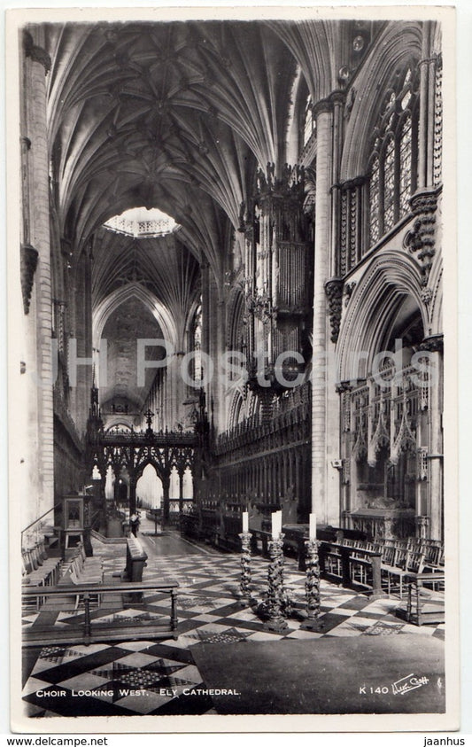 Ely Cathedral - Choir Looking West - K 140 - 1969 - United Kingdom - England - used - JH Postcards