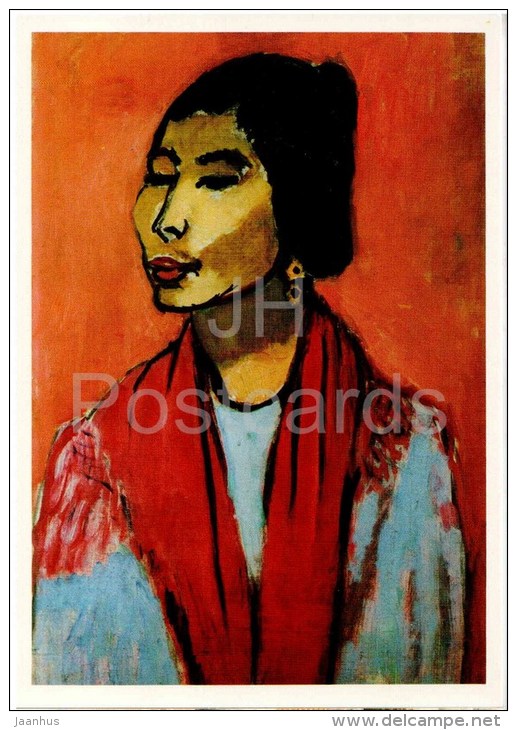 painting by Henri Matisse - Joaquina , 1911-12 - woman - french art - unused - JH Postcards